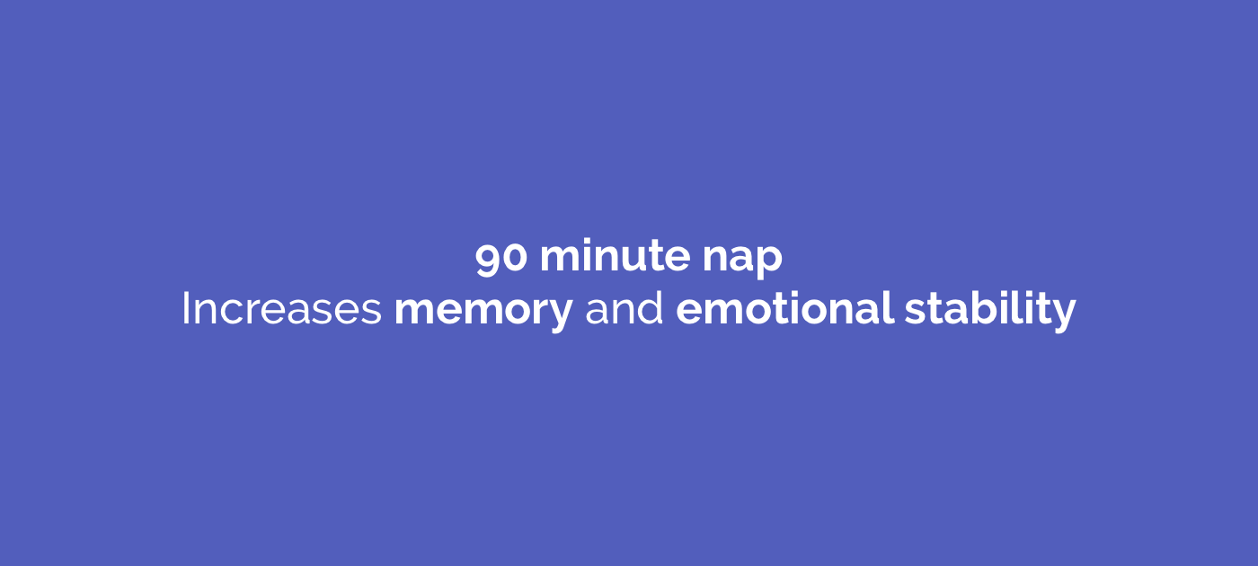 90 minute nap